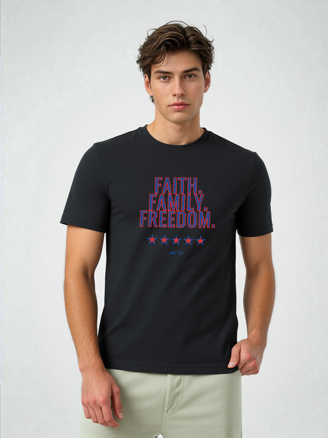 "FAITH FAMILY FREEDOM" MEN'S T-SHIRT